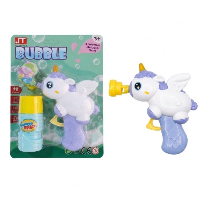 Pistola De Burbujas Manual Unicornio Juguete Ninos