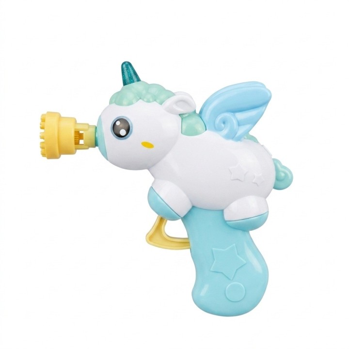 Pistola De Burbujas Manual Unicornio Juguete Ninos
