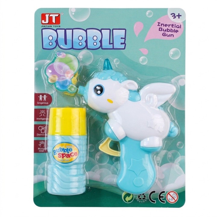 Pistola De Burbujas Manual Unicornio Juguete Ninos