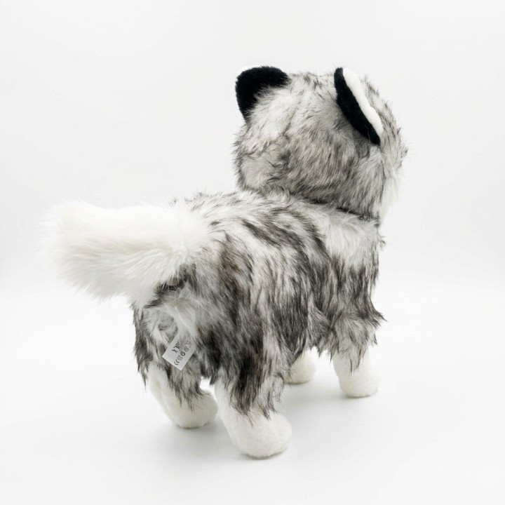 Perro Peluche Husky Robot Interactivo Con Sonido Y Correa