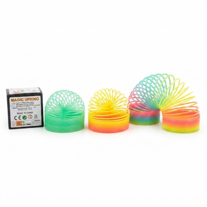 Set 3 Resortes Magicos Arcoiris Juguete Antiestres Spring
