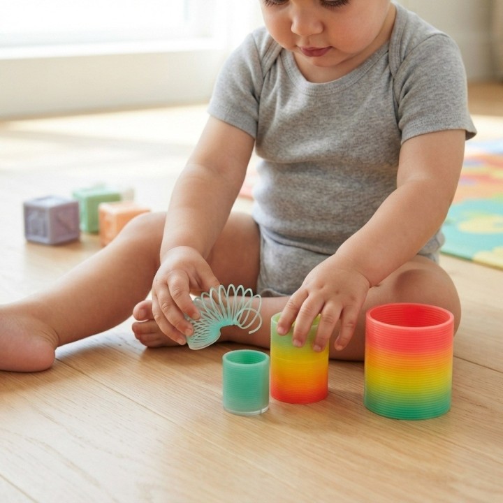 Set 3 Resortes Magicos Arcoiris Juguete Antiestres Spring