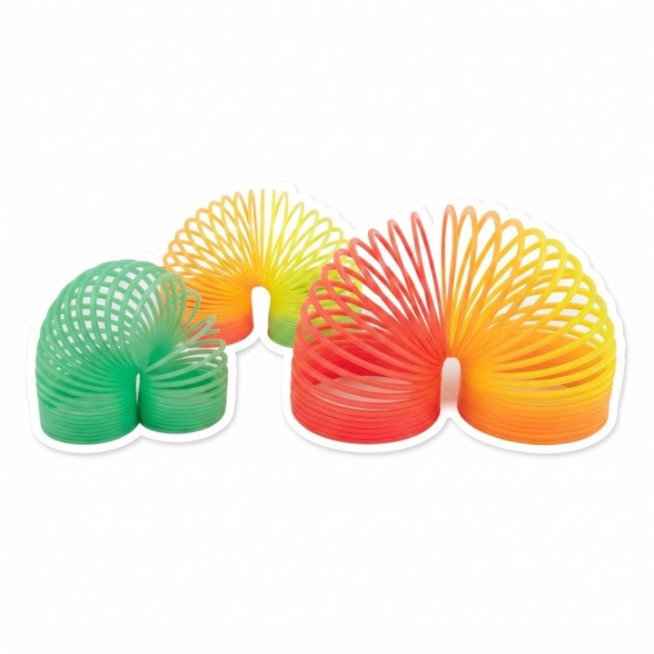 Set 3 Resortes Magicos Arcoiris Juguete Antiestres Spring