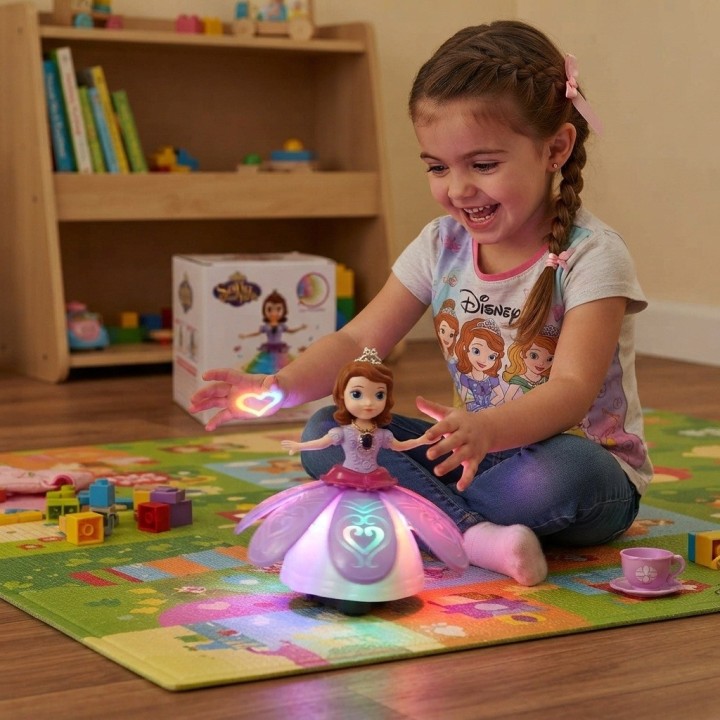 Princesa Bailarina Mágica Robot Con Luces Y Sonido