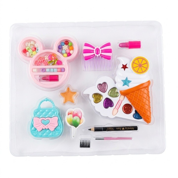 Kit Maquillaje Niñas Juguete Helado Accesorios Belleza