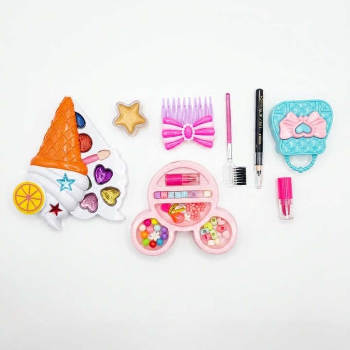 Kit Maquillaje Niñas Juguete Helado Accesorios Belleza