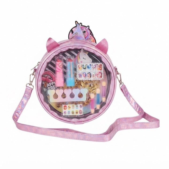 Kit Maquillaje Niñas Bolso Unicornio Cosméticos Juguete