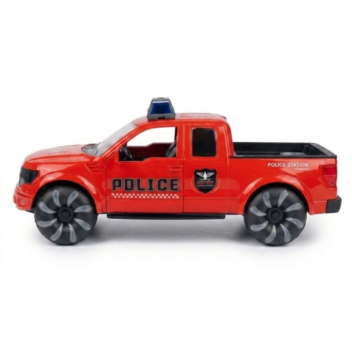 Camioneta De Policía Juguete Humo Y Luces Llantas + Baterias