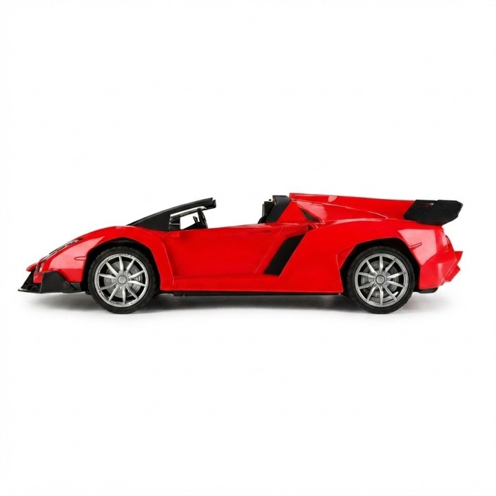 Carro Deportivo Control Remoto Convertible Rojo Con Batería