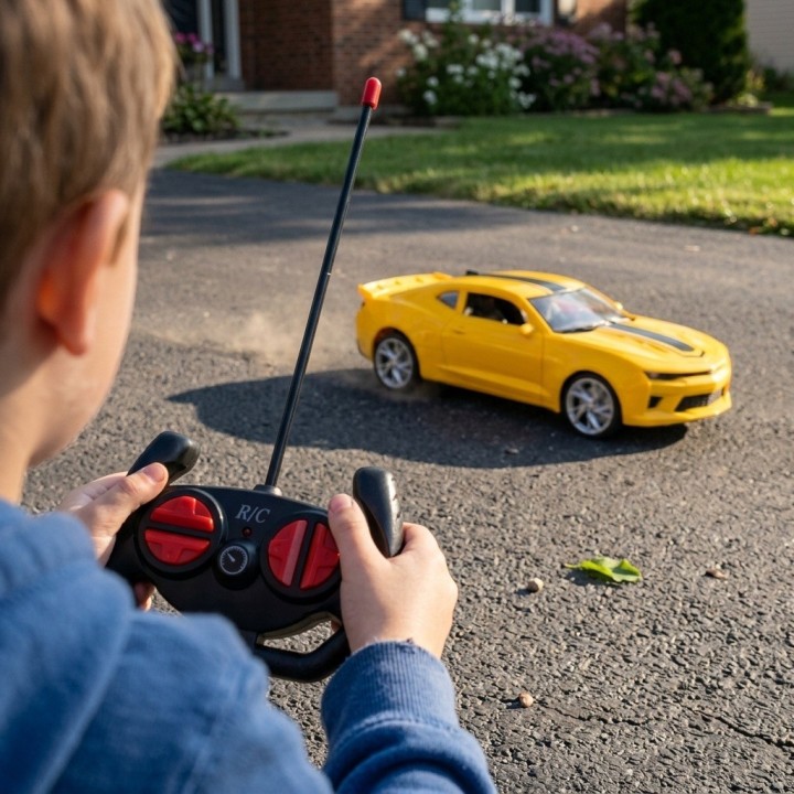 Carro Deportivo Control Remoto Sporty Car Amarillo
