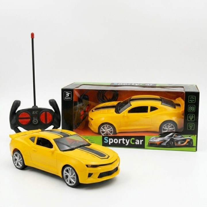 Carro Deportivo Control Remoto Sporty Car Amarillo