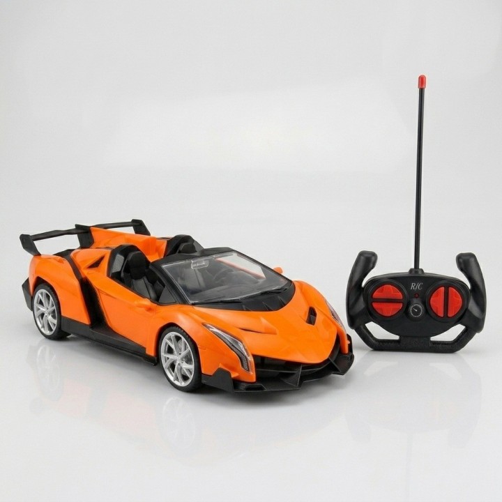 Carro Deportivo Convertible Control Remoto Naranja R/c