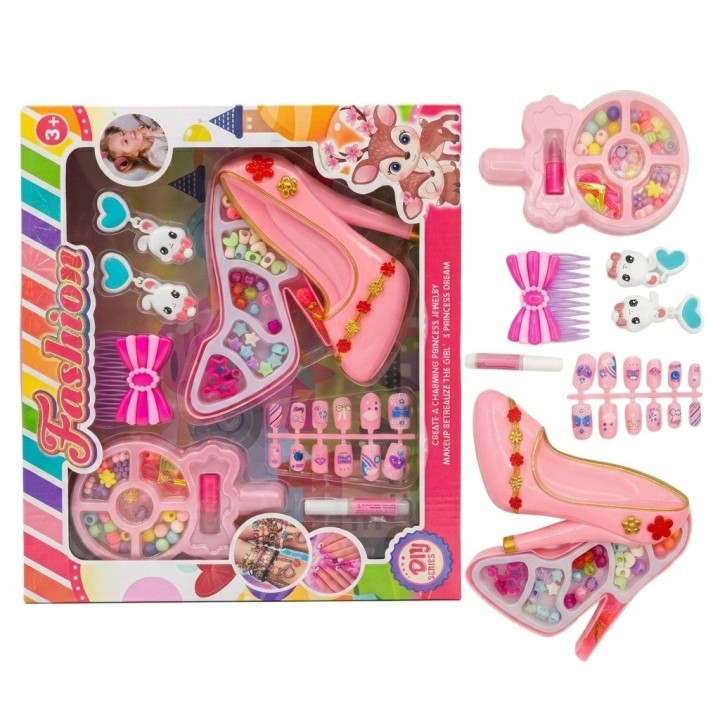 Kit Bisutería Y Belleza Niñas Zapato De Princesa Juguete