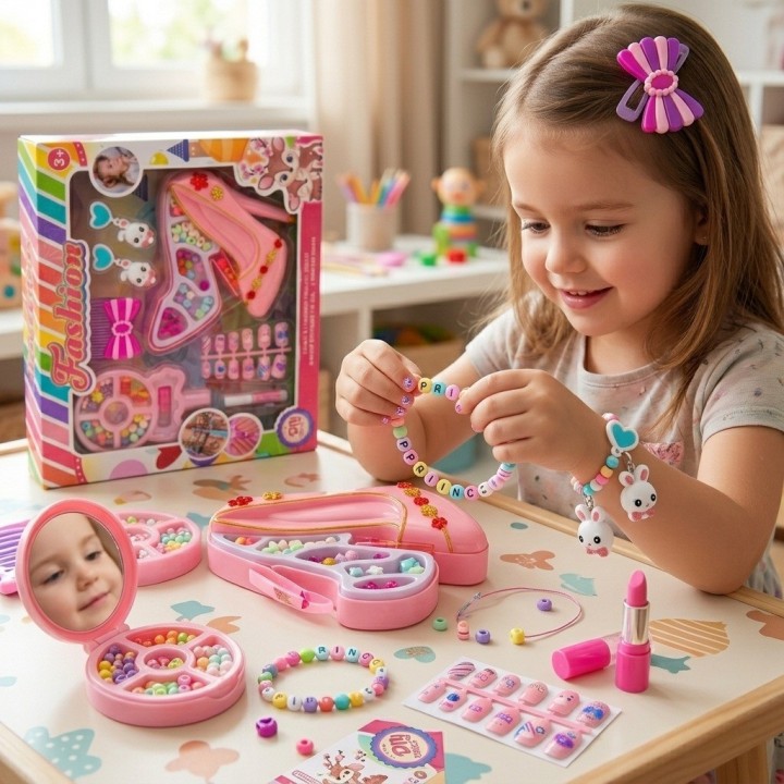 Kit Bisutería Y Belleza Niñas Zapato De Princesa Juguete