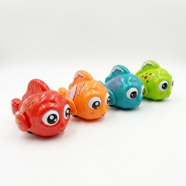 Set 4 Carritos De Juguete En Forma De Pez Para Niños Y Bebés