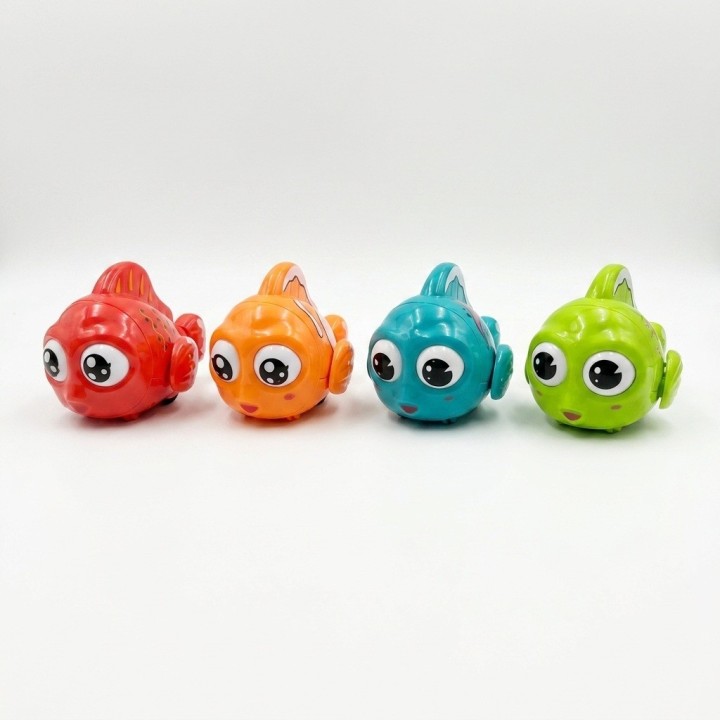 Set 4 Carritos De Juguete En Forma De Pez Para Niños Y Bebés