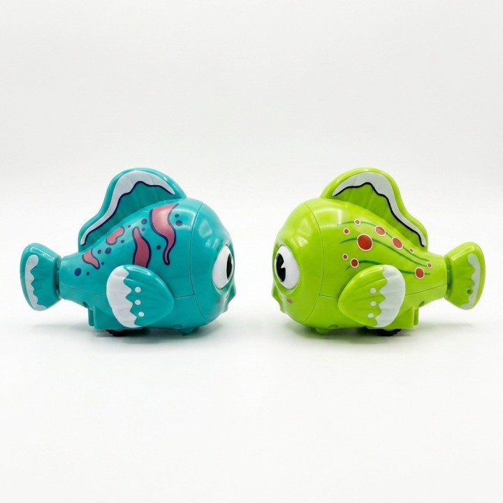 Set 4 Carritos De Juguete En Forma De Pez Para Niños Y Bebés