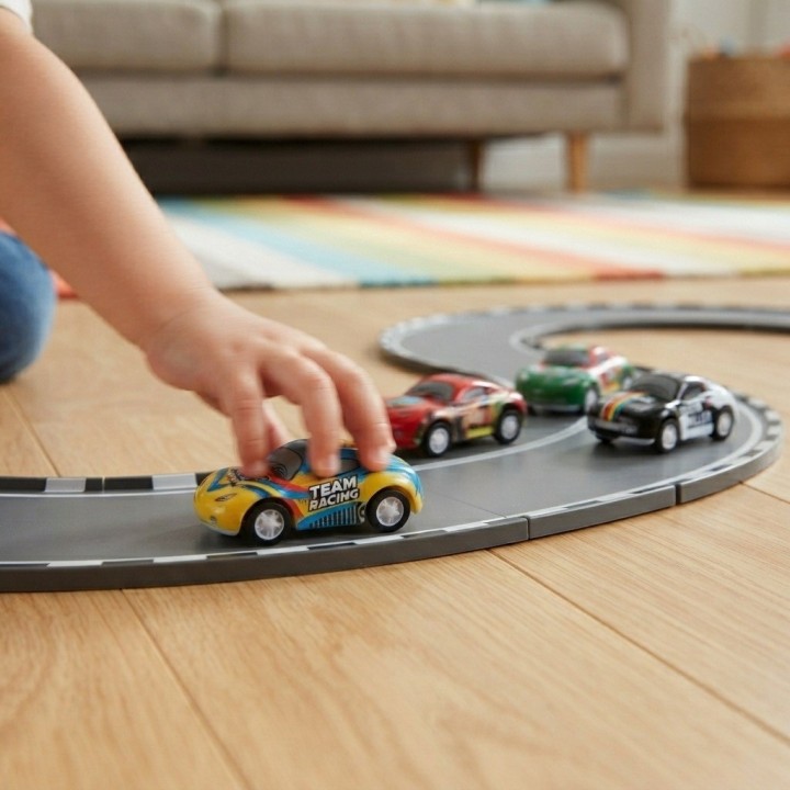 Set 6 Carritos Deportivos Juguete Colección Niños Fricción