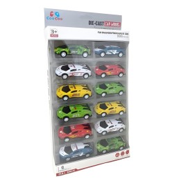 Set De 12 Carritos Deportivos De Juguete Para Niños