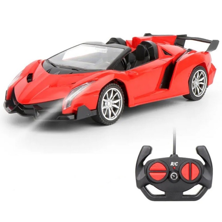 Carro Deportivo Control Remoto Convertible Con Luces Led
