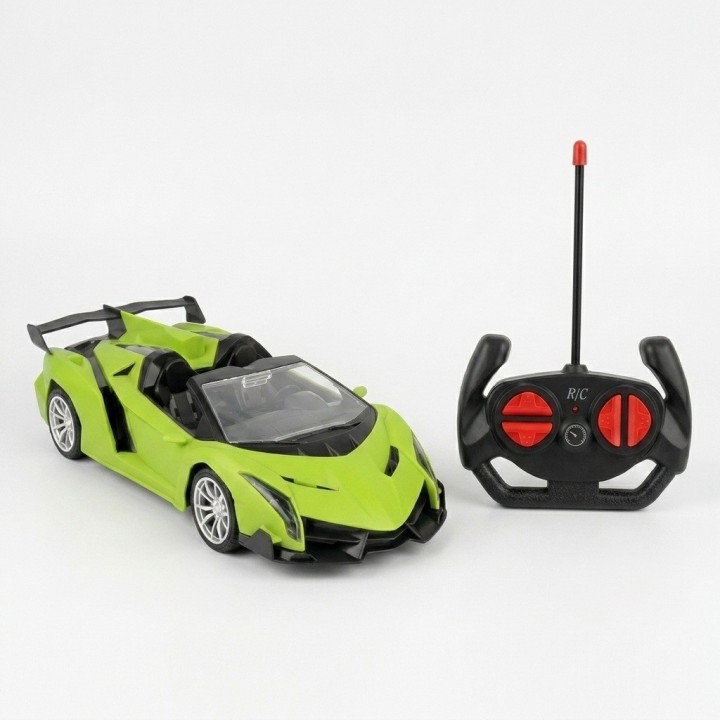Carro Deportivo Control Remoto Convertible Con Luces Led