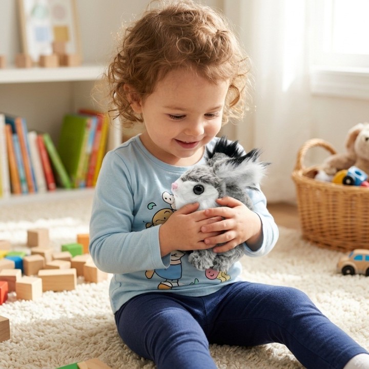 Conejo De Peluche Interactivo Camina Mascota Niños + Bateria