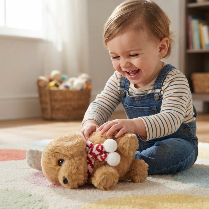 Mascota Perro Peluche Interactivo Camina Y Sonido Niños