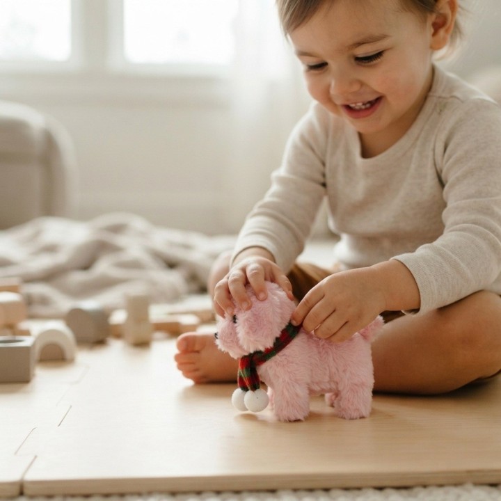 Mascota Perro Peluche Interactivo Camina Y Sonido Niños