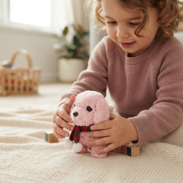 Mascota Perro Peluche Interactivo Camina Y Sonido Niños