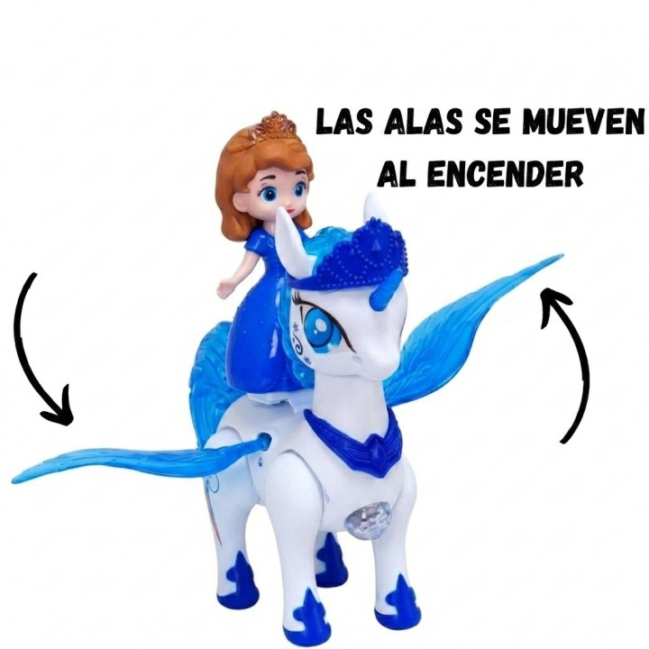 Unicornio Princesa Juguete Camina Luces Sonido Niñas