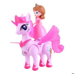 Unicornio Princesa Juguete Camina Luces Sonido Niñas