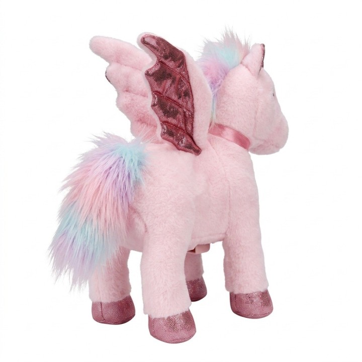 Unicornio Peluche Musical Mágico Con Alas Y Varita