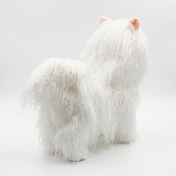 Maltés De Peluche Interactivo Con Correa Y Sonido + Baterias