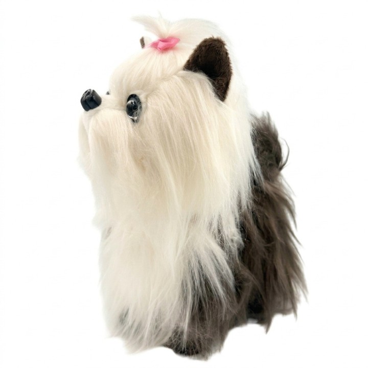 Peluche Interactivo Yorkshire Terrier Con Sonido Y Correa