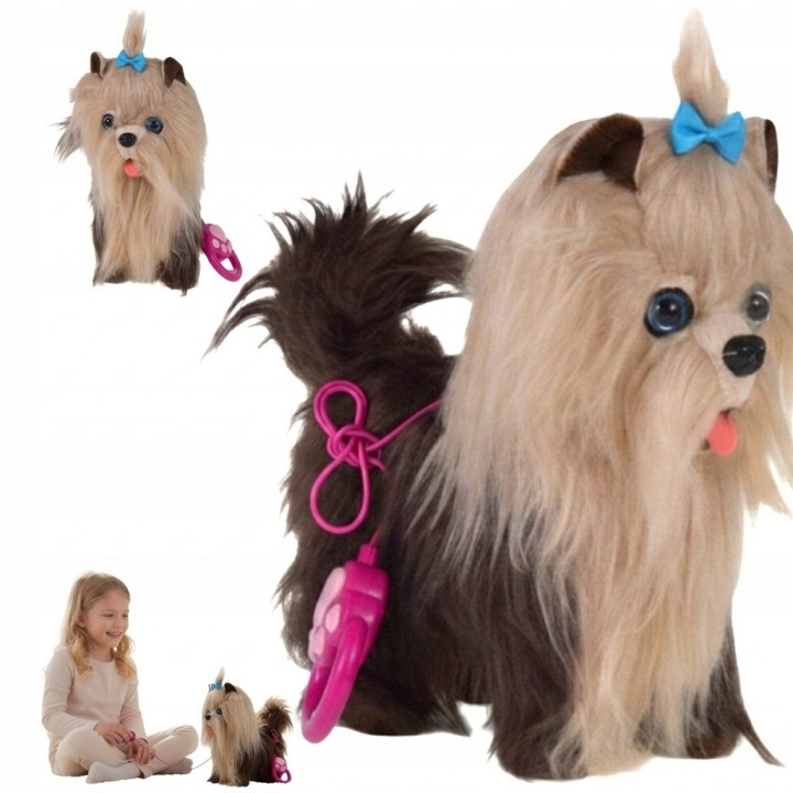 Peluche Interactivo Yorkshire Terrier Sonido + Baterias