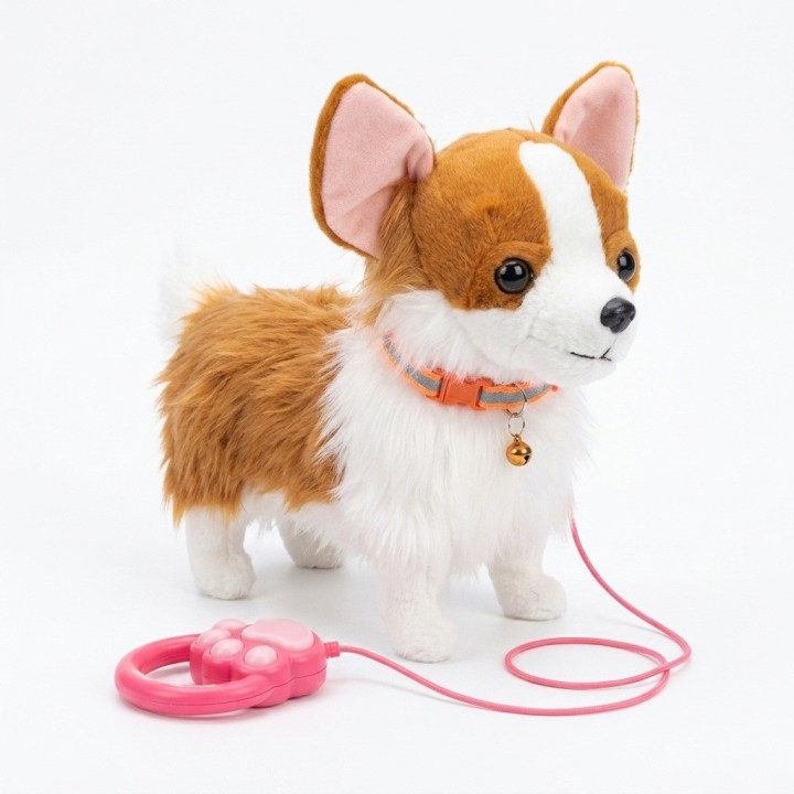 Perro De Peluche Chihuahua Interactivo Con Correa + Bateria