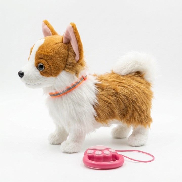 Perro De Peluche Chihuahua Interactivo Con Correa + Bateria