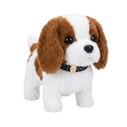 Perro De Peluche Marron Interactivo Camina Mascota Niños