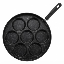 Sartén Antiadherente Para Mini Pancakes O Huevos 7 Cavidades