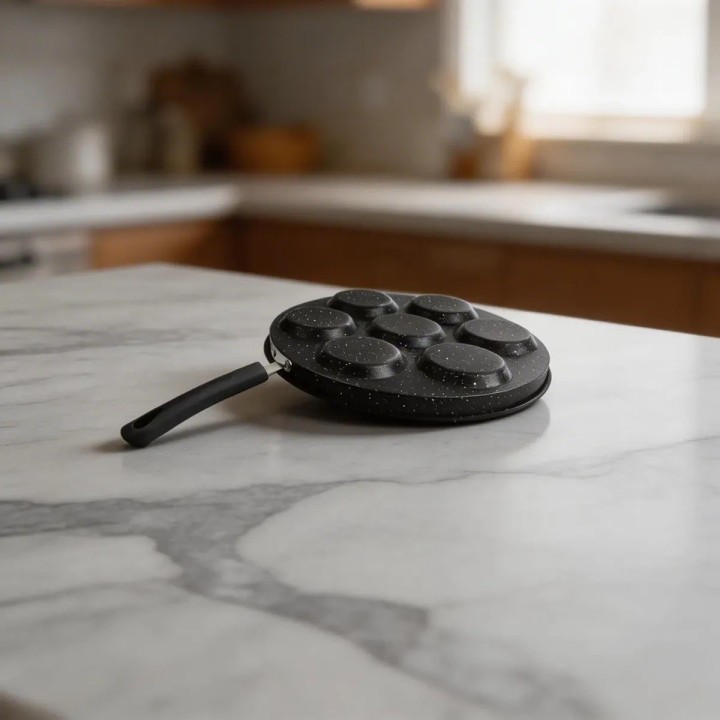 Sartén Antiadherente Para Mini Pancakes O Huevos 7 Cavidades