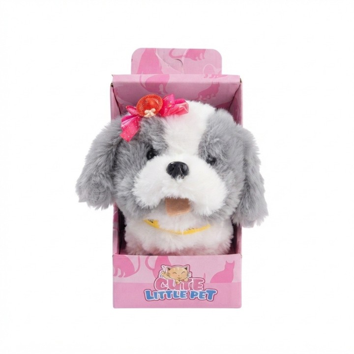 Perro De Peluche Interactivo Con Correa Sonido + Baterias