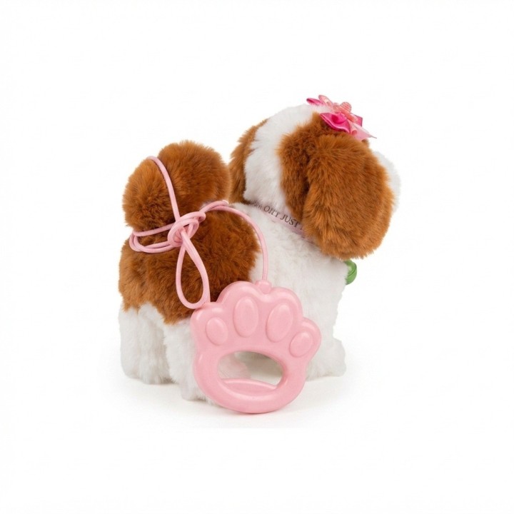 Perro De Peluche Interactivo Con Correa Sonido + Baterias