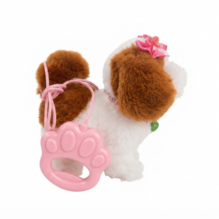 Perro De Peluche Interactivo Con Correa Sonido + Baterias