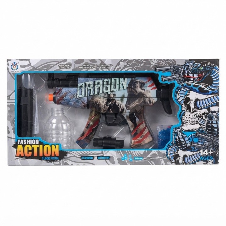 Rifle Dragon Juguete Lanza Hidrogel Y Dardos Recargable