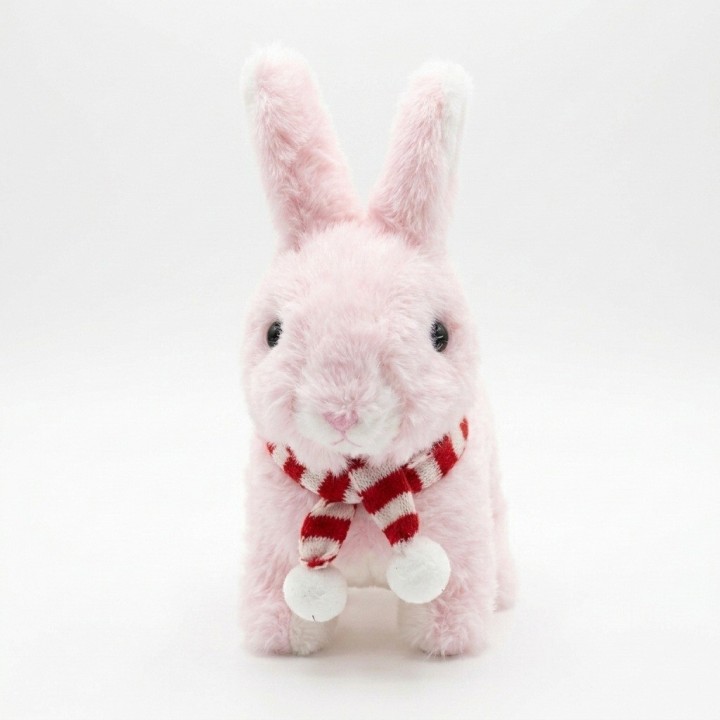 Conejo De Peluche Interactivo Con Bufanda Y Sonido
