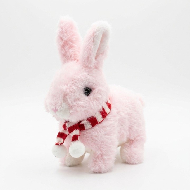 Conejo De Peluche Interactivo Con Bufanda Y Sonido