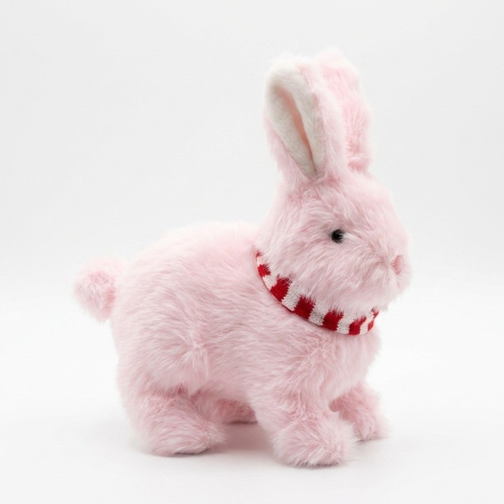 Conejo De Peluche Interactivo Con Bufanda Y Sonido