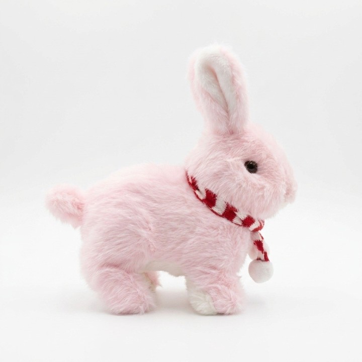 Conejo De Peluche Interactivo Con Bufanda Y Sonido