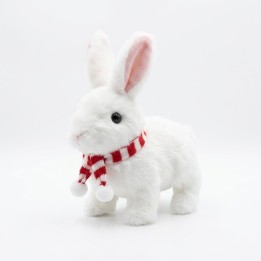 Conejo De Peluche Interactivo Con Bufanda Y Sonido