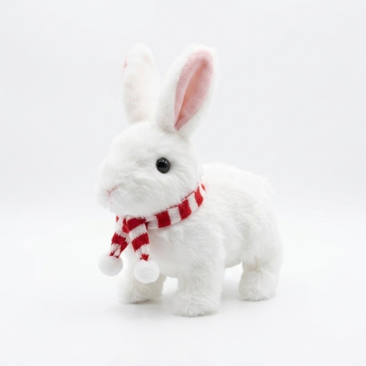 Conejo De Peluche Interactivo Con Bufanda Y Sonido
